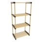 Storage solutions Schuhregal mit 4 Ablagen Holz 49x28x92,5 cm Storage solutions Schuhregal mit 4 Ablagen Holz 49x28x92,5 cm