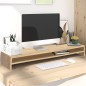 vidaXL Monitorständer Sonoma-Eiche 100x24x13 cm Holzwerkstoff vidaXL Monitorständer Sonoma-Eiche 100x24x13 cm Holzwerkstoff