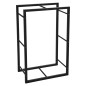 ProGarden Kaminholzständer Rechteckig 45x28x70 cm Schwarz ProGarden Kaminholzständer Rechteckig 45x28x70 cm Schwarz