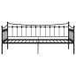 vidaXL Schlafsofa Bettgestell Schwarz Metall 90x200 cm vidaXL Schlafsofa Bettgestell Schwarz Metall 90x200 cm