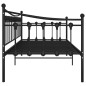 vidaXL Schlafsofa Bettgestell Schwarz Metall 90x200 cm vidaXL Schlafsofa Bettgestell Schwarz Metall 90x200 cm
