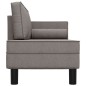 vidaXL Chaiselongue mit Kissen und Nackenrolle Taupe Stoff vidaXL Chaiselongue mit Kissen und Nackenrolle Taupe Stoff