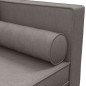 vidaXL Chaiselongue mit Kissen und Nackenrolle Taupe Stoff vidaXL Chaiselongue mit Kissen und Nackenrolle Taupe Stoff
