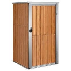 vidaXL Gerätehaus Braun 88x89x161 cm Verzinkter Stahl