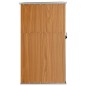 vidaXL Gerätehaus Braun 88x89x161 cm Verzinkter Stahl vidaXL Gerätehaus Braun 88x89x161 cm Verzinkter Stahl