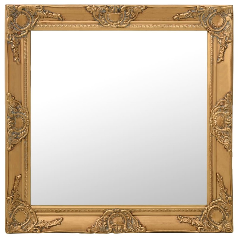 vidaXL Wandspiegel im Barock-Stil 60x60 cm Golden vidaXL Wandspiegel im Barock-Stil 60x60 cm Golden