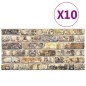vidaXL 3D-Wandpaneele 10 Stk. Mehrfarbig Backstein-Optik EPS vidaXL 3D-Wandpaneele 10 Stk. Mehrfarbig Backstein-Optik EPS