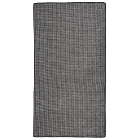 vidaXL Outdoor-Teppich Flachgewebe 80x150 cm Grau
