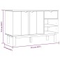 vidaXL Sideboard OTTA 114x43x73,5 cm Massivholz Kiefer vidaXL Sideboard OTTA 114x43x73,5 cm Massivholz Kiefer
