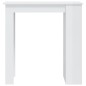 vidaXL Bartisch mit Regal Hochglanz-Weiß 102x50x103,5 cm vidaXL Bartisch mit Regal Hochglanz-Weiß 102x50x103,5 cm