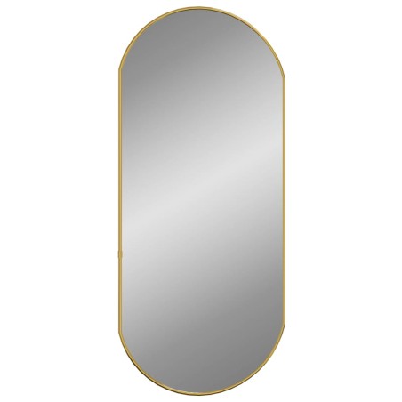 vidaXL Wandspiegel Golden 80x35 cm Oval