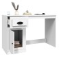 vidaXL Schreibtisch mit Schublade Weiß 115x50x75 cm Holzwerkstoff vidaXL Schreibtisch mit Schublade Weiß 115x50x75 cm Holzwerkstoff