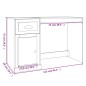 vidaXL Schreibtisch mit Schublade Weiß 115x50x75 cm Holzwerkstoff vidaXL Schreibtisch mit Schublade Weiß 115x50x75 cm Holzwerkstoff