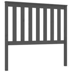 vidaXL Kopfteil Grau 106x6x101 cm Massivholz Kiefer