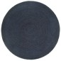 vidaXL Wendeteppich Geflochten Marineblau und Natur 90 cm Jute Rund vidaXL Wendeteppich Geflochten Marineblau und Natur 90 cm Jute Rund