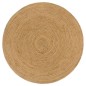 vidaXL Wendeteppich Geflochten Marineblau und Natur 90 cm Jute Rund vidaXL Wendeteppich Geflochten Marineblau und Natur 90 cm Jute Rund