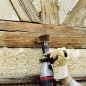 wolfcraft Holz-Struktur-Bürste 80 mm Gelb wolfcraft Holz-Struktur-Bürste 80 mm Gelb