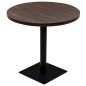 vidaXL Bistrotisch MDF und Stahl Rund 80×75 cm Dunkle Esche vidaXL Bistrotisch MDF und Stahl Rund 80×75 cm Dunkle Esche