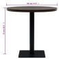 vidaXL Bistrotisch MDF und Stahl Rund 80×75 cm Dunkle Esche vidaXL Bistrotisch MDF und Stahl Rund 80×75 cm Dunkle Esche