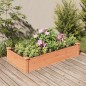 vidaXL Hochbeet mit Einsatz Braun 120x60x25 cm Massivholz Tanne vidaXL Hochbeet mit Einsatz Braun 120x60x25 cm Massivholz Tanne