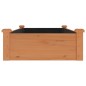 vidaXL Hochbeet mit Einsatz Braun 120x60x25 cm Massivholz Tanne vidaXL Hochbeet mit Einsatz Braun 120x60x25 cm Massivholz Tanne