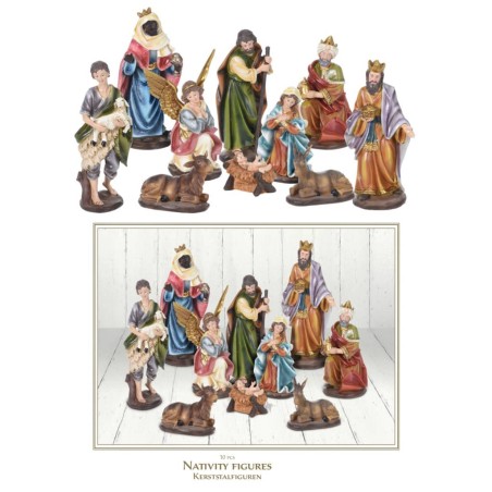 Ambiance 10-tlg. Krippenfiguren-Set Weihnachten