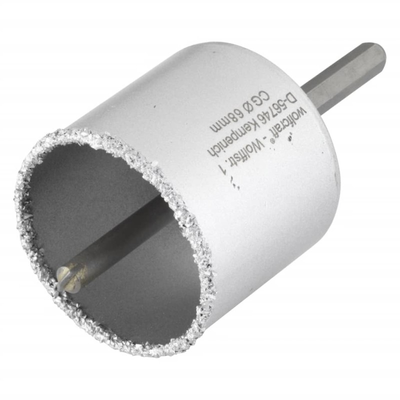 wolfcraft Bohrkrone 68 mm mit Spanndorn Grau wolfcraft Bohrkrone 68 mm mit Spanndorn Grau