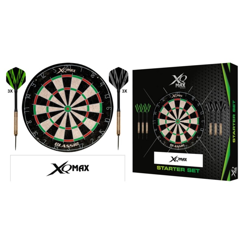 XQmax Darts 6-tlg. Dart-Set für Anfänger 18 g Messing und Stahl XQmax Darts 6-tlg. Dart-Set für Anfänger 18 g Messing und Stahl