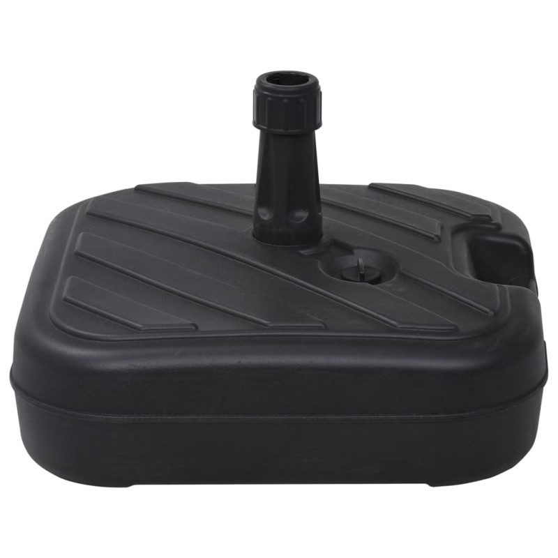 vidaXL Sonnenschirmständer Sand/Wasser 24 L Schwarz vidaXL Sonnenschirmständer Sand/Wasser 24 L Schwarz