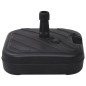 vidaXL Sonnenschirmständer Sand/Wasser 24 L Schwarz vidaXL Sonnenschirmständer Sand/Wasser 24 L Schwarz