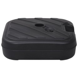 vidaXL Sonnenschirmständer Sand/Wasser 24 L Schwarz