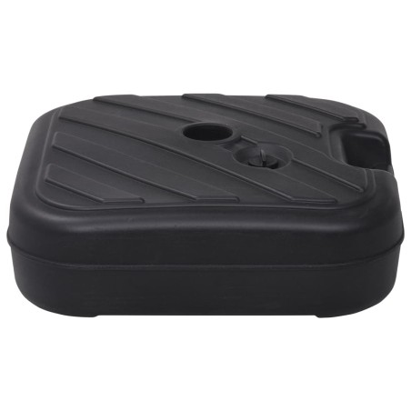 vidaXL Sonnenschirmständer Sand/Wasser 24 L Schwarz