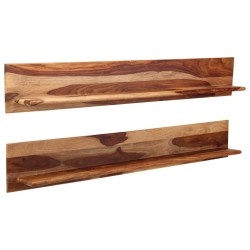 vidaXL Wandregale 2 Stk. 169 x 26 x 20 cm Massivholz