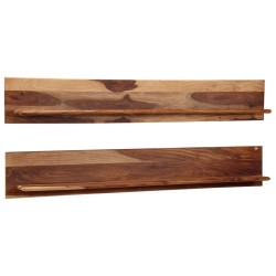 vidaXL Wandregale 2 Stk. 169 x 26 x 20 cm Massivholz