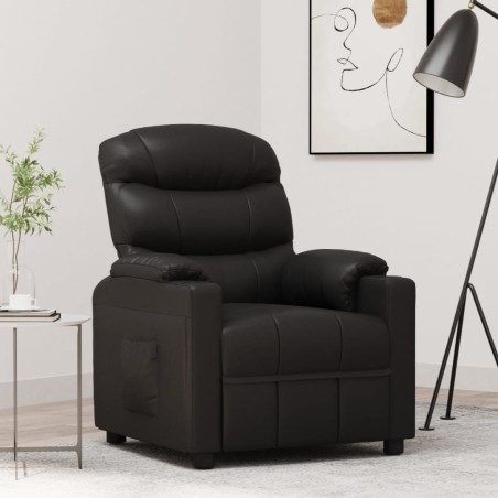 Relaxsessel Schwarz Kunstleder