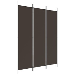  vidaXL 3-tlg. Paravent Braun 150x200 cm Stoff