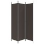 vidaXL 3-tlg. Paravent Braun 150x200 cm Stoff vidaXL 3-tlg. Paravent Braun 150x200 cm Stoff