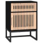 vidaXL Nachttisch Schwarz 40x30x55,5 cm Holzwerkstoff & Eisen vidaXL Nachttisch Schwarz 40x30x55,5 cm Holzwerkstoff & Eisen
