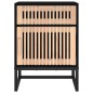 vidaXL Nachttisch Schwarz 40x30x55,5 cm Holzwerkstoff & Eisen vidaXL Nachttisch Schwarz 40x30x55,5 cm Holzwerkstoff & Eisen