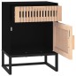 vidaXL Nachttisch Schwarz 40x30x55,5 cm Holzwerkstoff & Eisen vidaXL Nachttisch Schwarz 40x30x55,5 cm Holzwerkstoff & Eisen