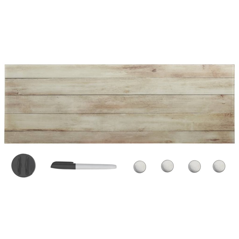 vidaXL Magnettafel Wandmontage Glas 60x20 cm vidaXL Magnettafel Wandmontage Glas 60x20 cm