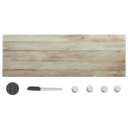 vidaXL Magnettafel Wandmontage Glas 60x20 cm