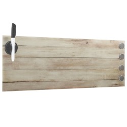 vidaXL Magnettafel Wandmontage Glas 60x20 cm