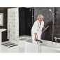 RIDDER Haltegriff Premium 30 cm Aluminium Chrom und Schwarz RIDDER Haltegriff Premium 30 cm Aluminium Chrom und Schwarz