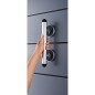 RIDDER Haltegriff Premium 30 cm Aluminium Chrom und Schwarz RIDDER Haltegriff Premium 30 cm Aluminium Chrom und Schwarz
