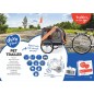 Duvoplus Fahrradanhänger für Haustiere 2 80x56,5x63 cm Duvoplus Fahrradanhänger für Haustiere 2 80x56,5x63 cm