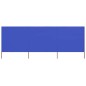 vidaXL 3-teiliges Windschutzgewebe 400 x 80 cm Azurblau vidaXL 3-teiliges Windschutzgewebe 400 x 80 cm Azurblau