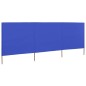 vidaXL 3-teiliges Windschutzgewebe 400 x 80 cm Azurblau vidaXL 3-teiliges Windschutzgewebe 400 x 80 cm Azurblau