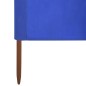 vidaXL 3-teiliges Windschutzgewebe 400 x 80 cm Azurblau vidaXL 3-teiliges Windschutzgewebe 400 x 80 cm Azurblau