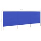 vidaXL 3-teiliges Windschutzgewebe 400 x 80 cm Azurblau vidaXL 3-teiliges Windschutzgewebe 400 x 80 cm Azurblau